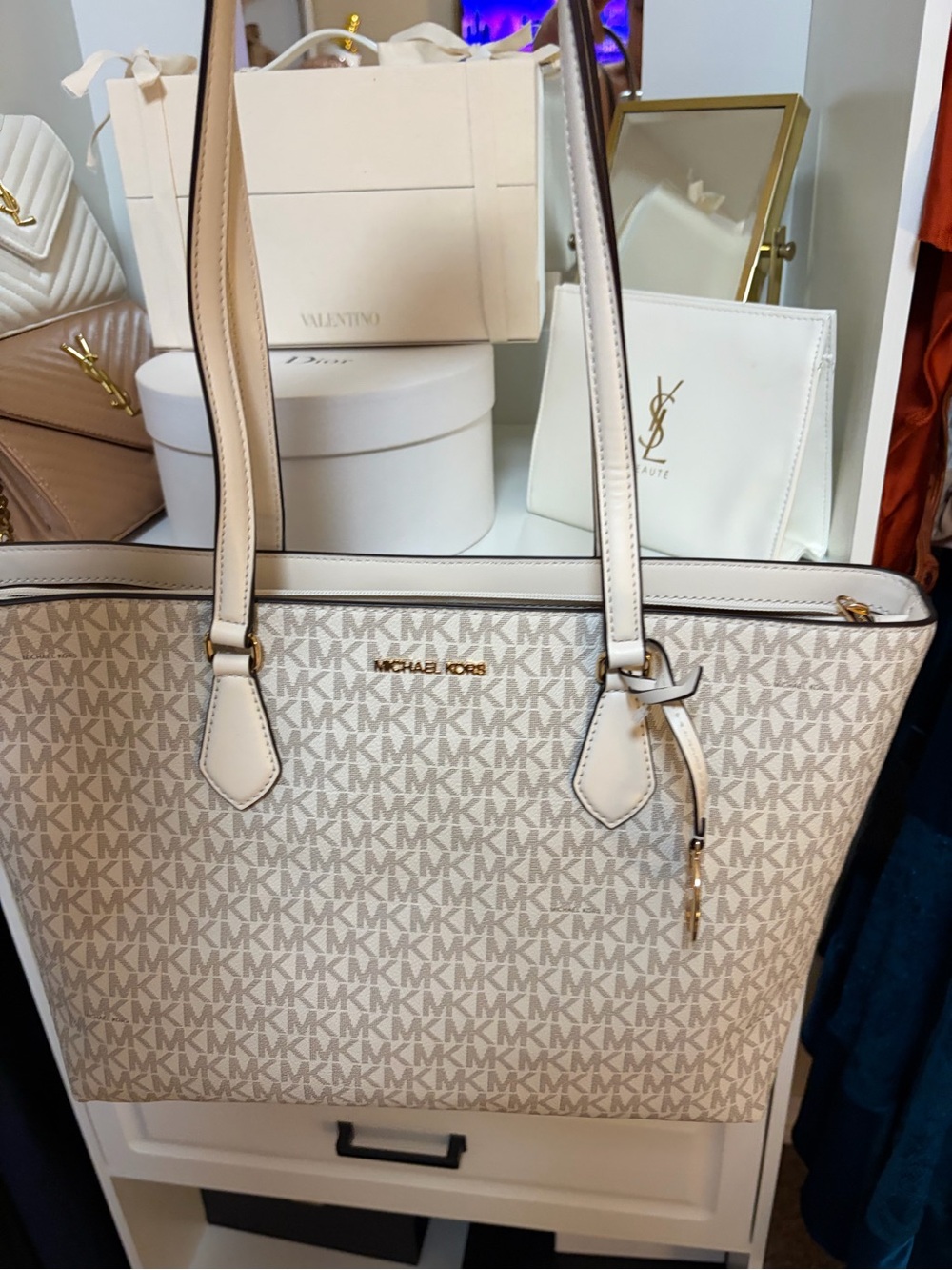 Michael Kors Shela Bag LT Cream Large